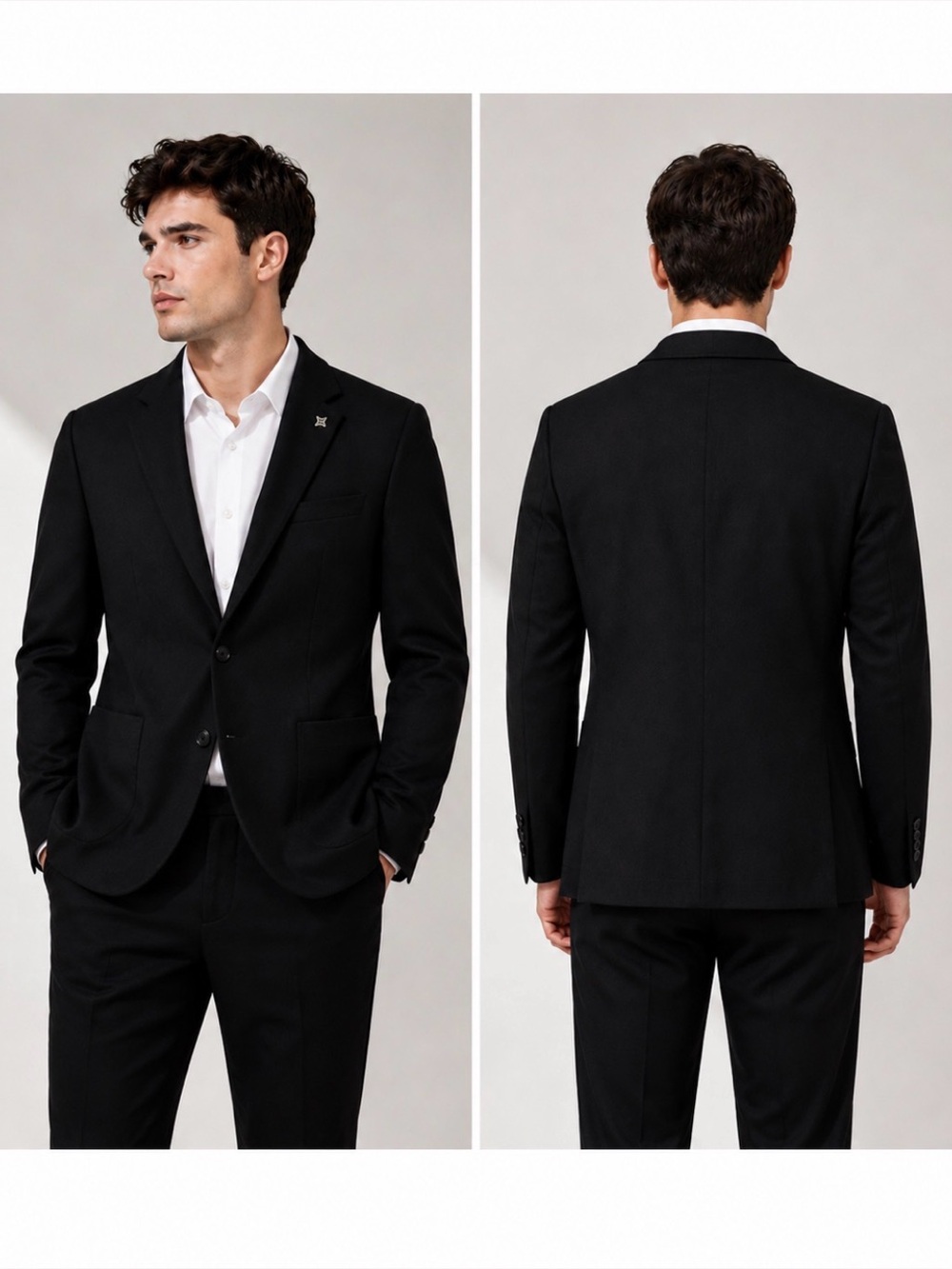 Tahari Men’s Black Tailored Sport Coat Blazer Size 42L NWOT